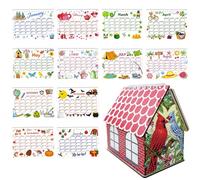 2026 Calendrier Kit de peinture en diamant Cardinal DIY Art Desk Calendar (RL4112)