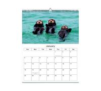 2026 Calendrier Mural - Calendrier Des Animaux 2026 Janvier À Décembre | 12 Planificateurs Mensuels | Organisateur D'œuvres D'art Sauvage Mignonnes En Papier Épais | Planificateur D'année Avec Un Déco