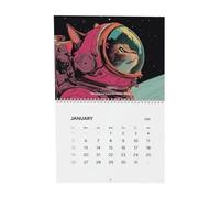 2026 Calendrier Mural Chats | Planificateur Mur Pour Planification Mensuelle, Calendrier Avec Des Chats Drôles - Pour Bureau Domicile Étude École Salle De Réunion Appartement Hôtel Dortoir