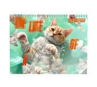 2026 Calendrier Mural Pour Chats | Planificateur Mural Janvier - Décembre 2026,Calendrier Mensuel Avec Motif Chat - Pour Les Amoureux Des Chatons Maison Bureau École Famille