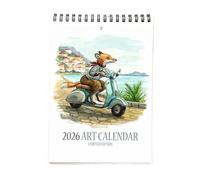 2026 Calendrier | Planificateur de foyer d'animaux marqués vacances | Calendriers muraux mensuels | Salon Cuisine chambre pépinière d'étude d'étude d'études école maternelle préscolaire