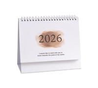 2026 Calendrier, Table Planificateur mensuel, organisateur en papier épais avec conception debout, cadeau de vacances pour la maison, bureaux, appartement, école, dortoir, élève d'enseignant et Noël,