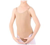 2026 - Caraco de ballet nude pour filles - Sous-vêtements quotidiens sans couture avec bretelles réglables, beige, 0ver 16