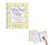 2026 Carnet de planification de vie, carnet à feuilles mobiles, journal des souhaits de fin de vie, insert amovible, dossier d'organisation d'urgence