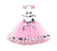2026 Carnival Holiday Party Jupe Tutu en Maille Double pour Filles Robe de Spectacle Série Animale Nouvelle #1218F