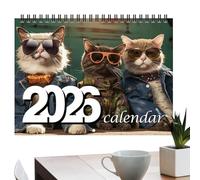 2026 Cat Calendar | 12 -Month Fashion Cat Calendar for Home | Twin-Wire Binding, Jan - Dec 2026, Wall Planner for Home Decor Living Room Office School Family Scheduling Planning
