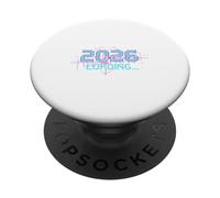 2026 Chargement du Style Cyberpunk Glitch Pixel Art PopSockets PopGrip Adhésif