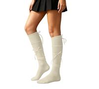 2026 Chaussettes d'été transparentes au-dessus du genou avec nœud papillon Longue version tendance