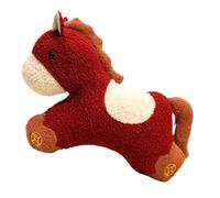 2026 Chinese Lunar New Year Horse Plush Pillow, Cute Pony Animal-Shaped Cushion, Traditional Zodiac Decor for Home Sofa Bed Festive Celebrations (Style-b)