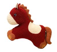 2026 Chinese Lunar New Year Horse Plush Pillow, Cute Pony Animal-Shaped Cushion, Traditional Zodiac Decor for Home Sofa Bed Festive Celebrations (Style-a)