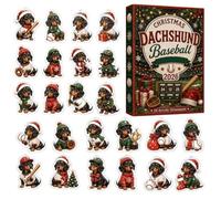 2026 Christmas Countdown - 2D 24 Days Funny Dachshund Decor | Festive Holiday Calendar & Stocking Stuffers for Kids, Teens, Adults, Family Party, Home & Office