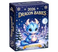 2026 Christmas Countdown Calendar 24 Days Dragon Pendants