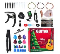 2026 Christmas Guitar Countdown Calendar 24 Beginners Days Advent Guitar | Music Lovers Countdown Calendar for Teens Adults Beginners Music Enthusiasts Studio Outdoor Travel