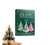 2026 Christmas Tree - 24 Flat Acrylic Ornaments | Holiday