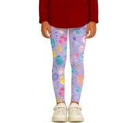 2026 Collants sportifs pour fille avec motif décoratif de Pâques comme pantalon doux confortable pour les tout-petits actifs dans différentes situations de loisirs, Violet clair, 11-12Years