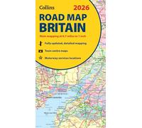 2026 Collins Road Map of Britain: Clear and Detailed Folded Map of Britain