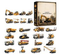 2026 Construction Excavator Arrival Calendar - 24 Days Christmas Countdown