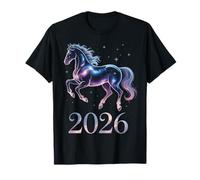 2026 Cosmic Horse Galaxy Style Lunar Celebration Art T-Shirt
