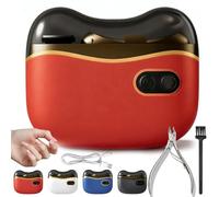 2026 Coupe-Ongles Et Polisseur éLectrique 2-En-1,Coupe Ongle Electrique Pour Pied,Coupes Ongle Electriques Adulte, Usb, Avec LumièRe Led, 2 Vitesses Aux Personnes âGéEs, Adultes Et Enfants (Red)