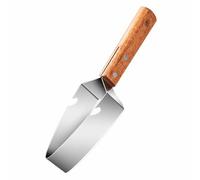 2026 Coupe-pastèque triangulaire en acier inoxydable avec manche en bois, coupe-melon, fourchette à ananas, ustensile de cuisine, éplucheur de cantaloupe, éplucheur d'été pour cuisine, camping (marron