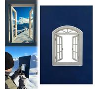 2026 Creative Window Decoration Props Drops, Creative Window Photography Backdrops, Portable Window Frame for Travel Photography and Unique Perspective Photo Shots (B)