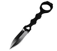 2026 Cutter d'extérieur robuste en acier à haute résistance pour le camping, les aventures quotidiennes, comme outil compact (noir, 15 x 2 x 1 cm)