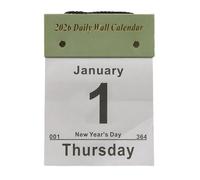 2026 Daily Calendar - Schedule Management Planner for Students | Whole Year Desk Wall Organizer with Tear Off Pages & Simple Layout for Teachers Classroom Bedroom Study Room and Office