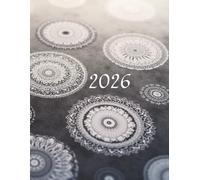 2026 daily calendar with mandalas to color: antistress coloring pages 8.5x11