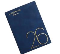 2026 Daily/Hebdomadaire/Mensuel Journaling Notebook Planificateur De Calendrier En Cuir Pour Les Étudiants De Bureau Et Écrivain