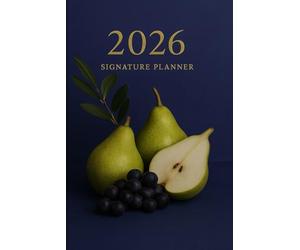 2026 Daily Planner & Lined Notebook - Fruit Still Life Collection: Timeless Organization Meets Elegant Hidden Gem Style