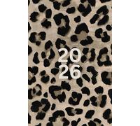 2026 Daily & Weekly Planner, Stylish Leopard Print Light Brown Beige Cover: 365 Day Schedule Plan, Jan- Dez, Extra Space For Notes