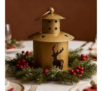 2026 Décoration de table classique pour les vacances : scène d'hiver festive pour bureau, cheminée ou Cette figurine de collection saisonnière attire tous les regards est parfaite comme (or,