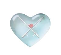 2026 Décoration de table en acrylique, décoration intérieure à suspendre, design plat, art transparent, bleu ciel, 5 cm