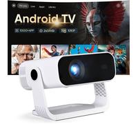 2026 Dernier Videoprojecteur Intelligent, Android 14, Projecteur 1080P Supporte 4K, Wifi 6 Bluetooth 5.2, 240 Ansi, Correction Trap