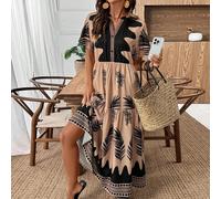 2026 Dernière robe décontractée à manches longues avec imprimé floral élégant, confortable et charmante. Style vintage minimaliste Top de gamme, romantique et de style campagne pour les vacances L,M,S