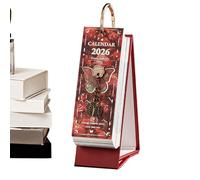 2026 Desk Calendar - 365 Days Decorative Daily Calendar | Artistic Turn Over Calendars with Tear Off Pages, Elegant Stand, Visual Inspiration and Compact Display for Desktop Living Room Office