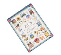 2026 Desk Calendar, Spiral Bound Planner, Monthly Work and Task Organizer, Reading Planner Calendar for Habit Tracking, Health, Mental Study, School, Home Cleaning, Vacation, Party, Birthday Planning
