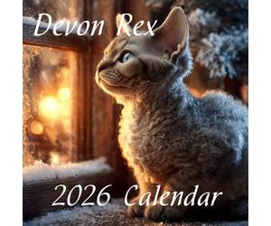 2026 Devon Rex Cat Calendar: Playful, Pixie-Like Companions Month by Month.: Compact Square Design for Home or Office • Perfect Gift for Cat Lovers.