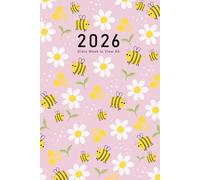 2026 Diary A5 Week to View: Weekly Planner From Janaury to December, 2 Pages Per One Week, To-Do-List and Goals for Every Month, Leaf.0.0 and Bee and Flower Cover