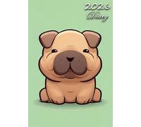 2026 Diary: Shar Pei Dog: | A5 Week to View Dated from Jan 2026 to Dec 2026 | Weekly Planner Agenda Personal Organiser