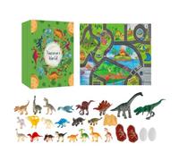 2026 Dinosaur Advent Calendarr - Kids Christmas Toy Countdown Set | Delight Kids This Holiday with a 24-Day Dinosaur Advent Calendarr Featuring Realistic Figures, Escape Maps, and a Dice Game