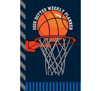 2026 Dotted Weekly Planner: Hardcover / Dated 6x9 Vertical Weekday Layout With Dot Grid Note Pages / Habit Tracker / Jan - Dec / Small Personal Diary / Basketball Team Player Coach Sports Art Cover