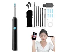 2026 Earo Vision 2.0 - Hygiène Auditive Révolutionnée à Vie, Otoscope Oreille Étanche, Professionnels Avec Brosse De Nettoyage Et Boîte De Rangement Pour Enfants Et Adultes (black)