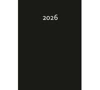 2026: edition cumulus - Der GROSSE DICKE - BLACK - gebunden - DIN A4 Kalender - 400 Seiten - jeder Tag 1 volle Seite Platz