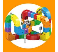 2026 Electric Train Set for Kids, 167 PCS Track Fusion Toy, 3D Magic Rail Cube Train Set, Flexible Race Track, for Children Aged 3-8 Years (Magic Cube Railcar (81-Piece Set, Non-Magnetic))