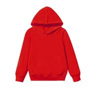 2026 Enfant Bébé Garçon Fille Solide Manches Longues Patchwork À Capuche Sweatshirt Pullover Tops Blouse Tenues Vêtements, rouge, 3-4 ans