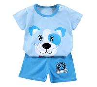 2026 - Ensemble de t-shirts d'été à manches courtes pour garçons et filles garçons et filles - Short à manches courtes - Ensemble deux pièces - Vêtements pour bébé nouveau-né, a, 12-18 mois