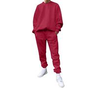 2026 Ensemble décontracté deux pièces pour homme avec col rond, manches dénudées, cordon de serrage et pantalon, Rouge, 3XL