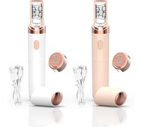 2026 Epilsmooth Pro, Epilsmooth Épilateur Visage, Rasoir corporel 7 en 1 indolore, USB Rechargeable Avec Lumière LED Intégrée, Convient pour le Visage,le Corps,les Jambes et les Aisselles (Blanc*Rose)