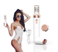 2026 Epilsmooth Pro, Epilsmooth Épilateur Visage, Rasoir corporel 7 en 1 indolore, USB Rechargeable Avec Lumière LED Intégrée, Convient pour le Visage,le Corps,les Jambes et les Aisselles (Blanc)